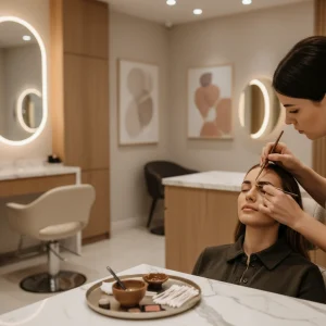 Cejas con henna