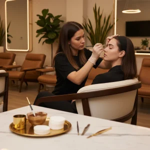 Laminado de cejas + henna