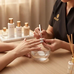 Retirada de esmalte semipermanente y manicura básica